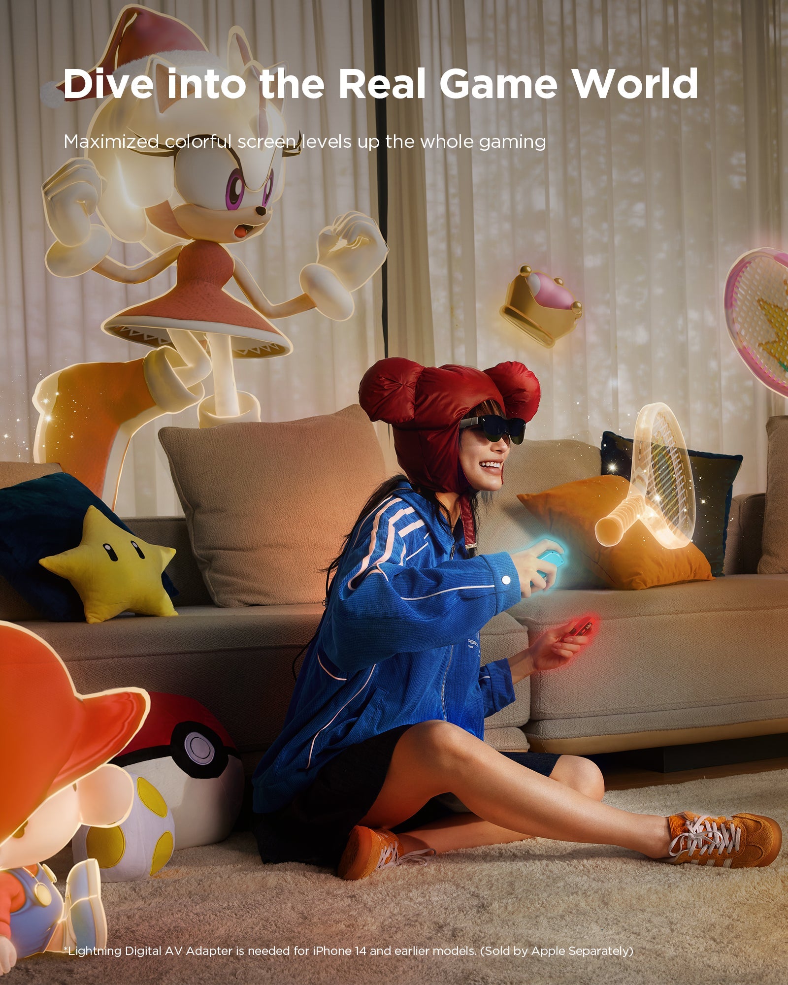 HDMI to Type - C and charging adapter for AR Glasses - RayNeo