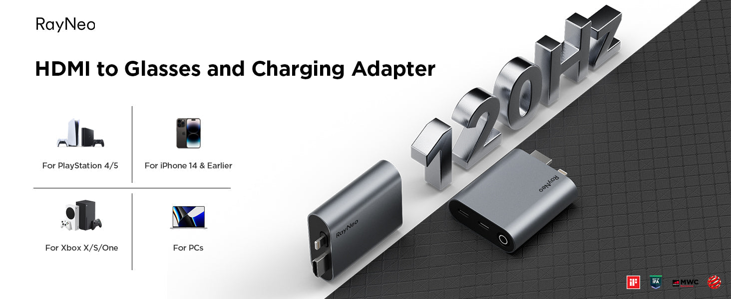 RayNeo HDMI Adapter for AR Glasses - RayNeo.EU