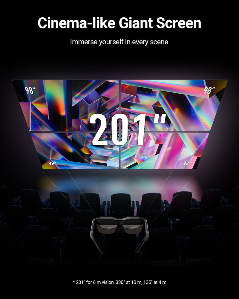RayNeo Air 2s AR-Brille 201" 120Hz 600 nits
