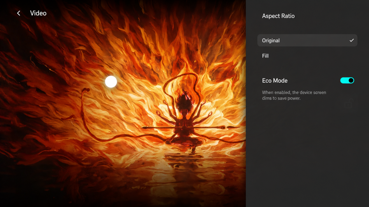 Eco Mode in the video player