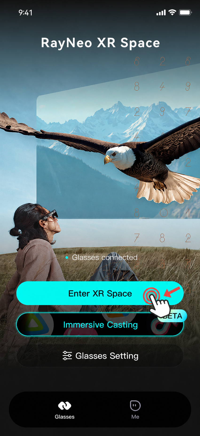 Tap Enter XR Space